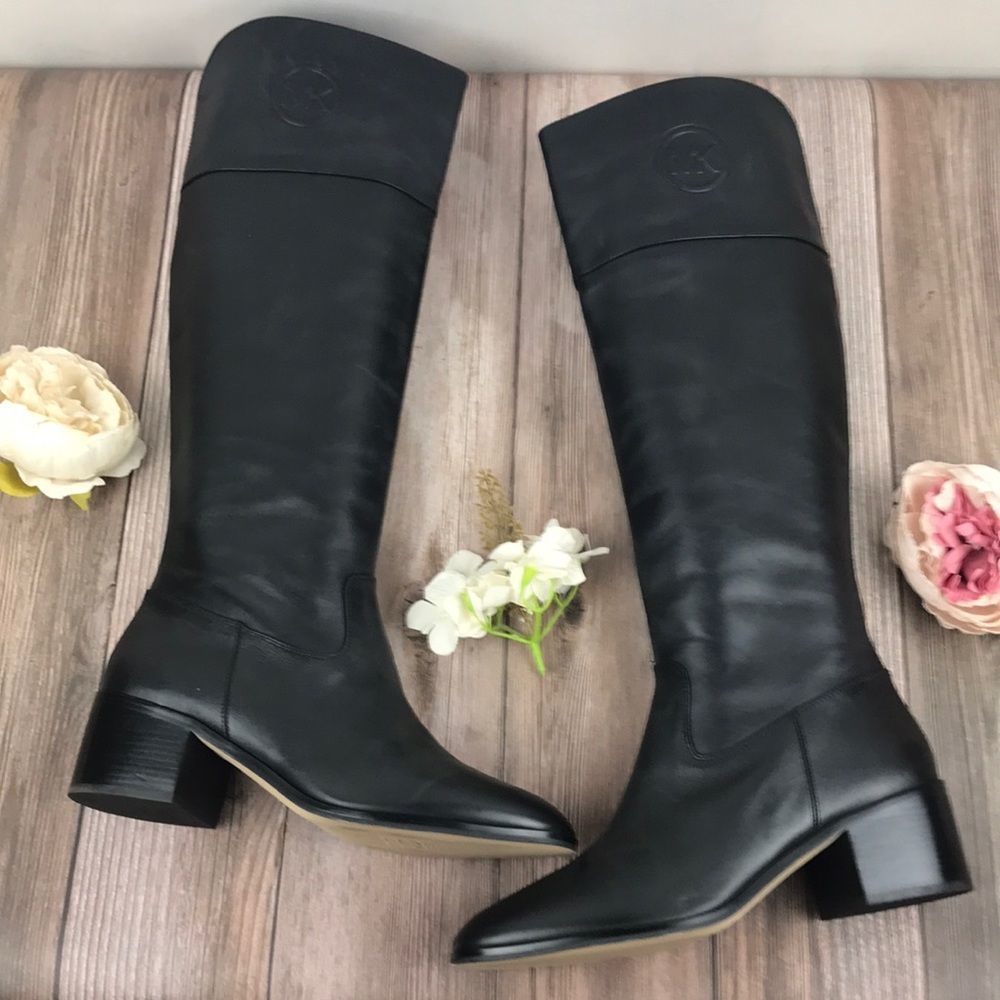 Michael Michael Kors Black Leather Boots